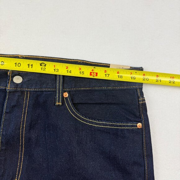 Levis 513 Men's Slim Fit Straight Leg Navy Denim Jeans Size 38x32 Zip Closure NW - Picture 7 of 12